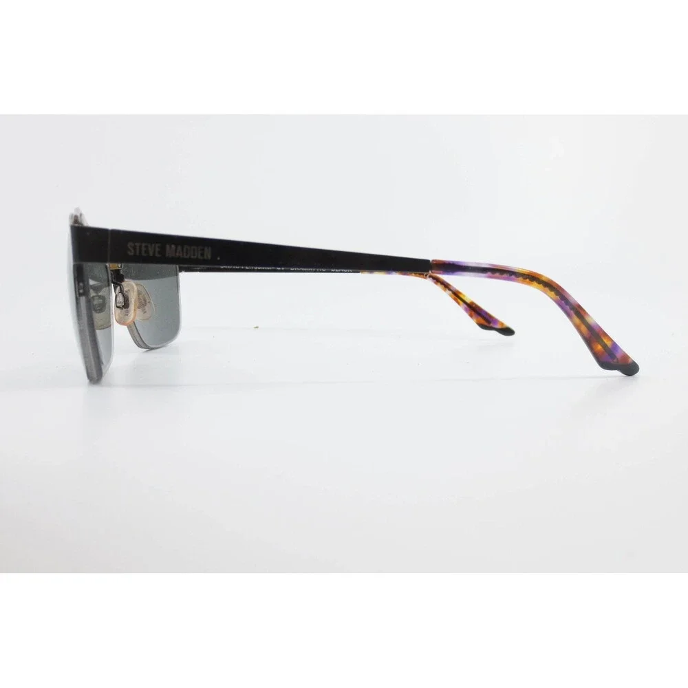 Steve Madden Dramatic Black Rectangular Semi Rimless Eyeglasses 54-16-135 35544